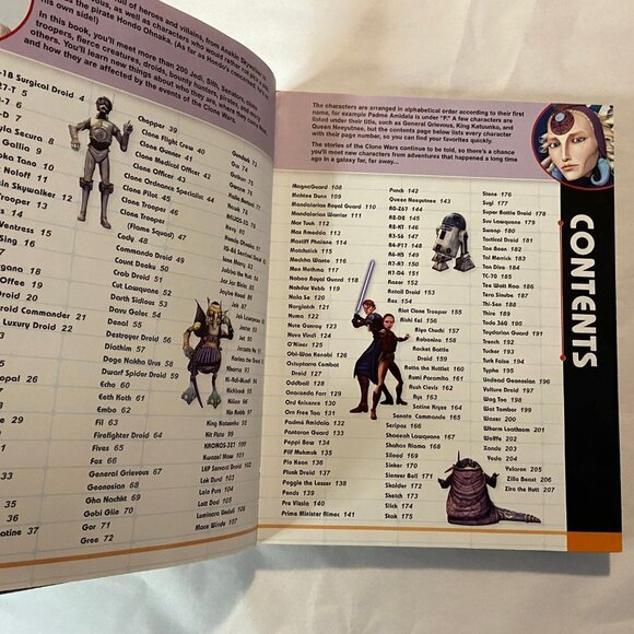 Star Wars The Clone Wars Character Encyclopedia - Hardcover - EUC - Picture 3 of 3